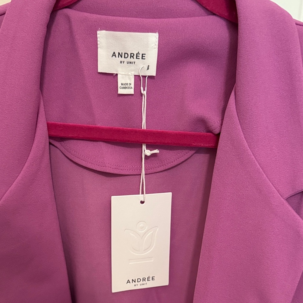 Andree by Unit Women's Orchid Blazer Size Large - Picture 3 of 5